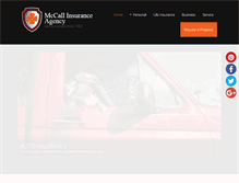 Tablet Screenshot of mccallinsurance.net